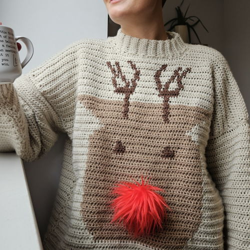 The Rudolph Sweater - crochet pattern