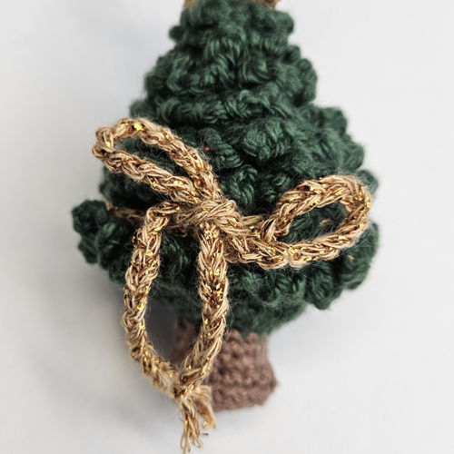 Mini kerstboom - amigurumi kerstdecoratie