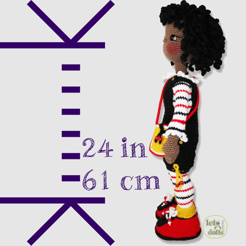 Bianca and Beau XLarge Crochet Doll Pattern, Amigurumi. 24"/61cm Tall
