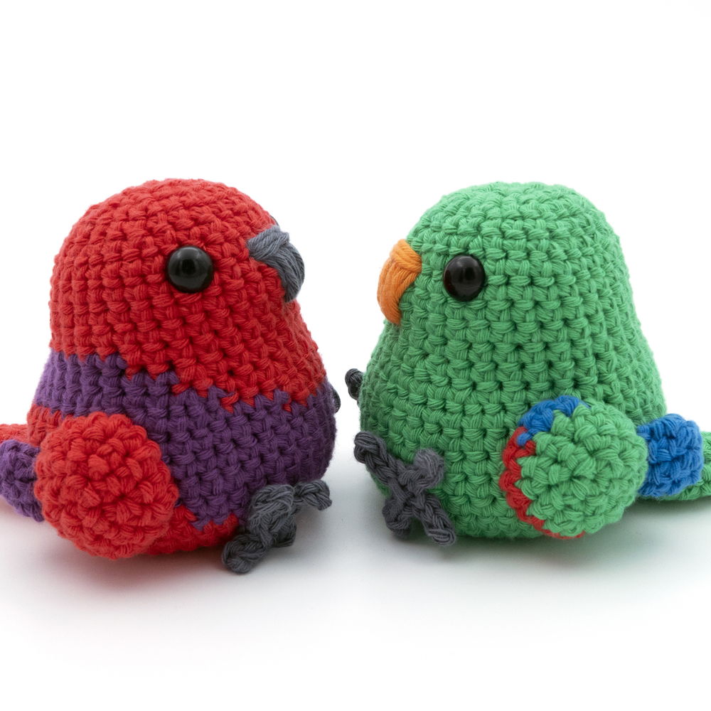 Amigurumi Eclectus Parrot