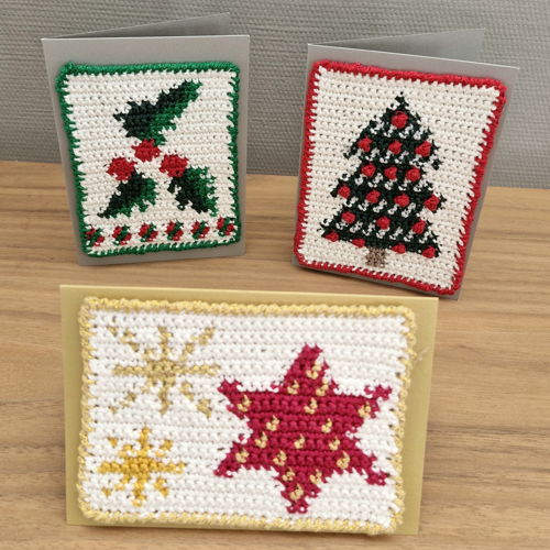 Haakpatroon kerstkaarten
