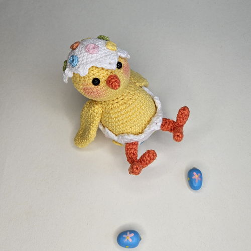 Paaskuikentje Pim - amigurumi/Paasdecoratie