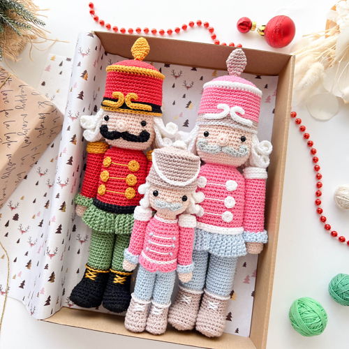 Crochet Christmas Nutcracker Pattern: Small and Large Size
