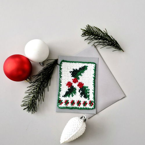Haakpatroon kerstkaarten