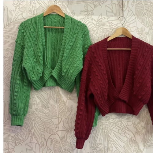 Crochet Bobble Cardigan Pattern