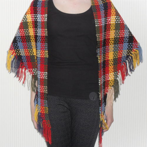 Vintage tartan shawl