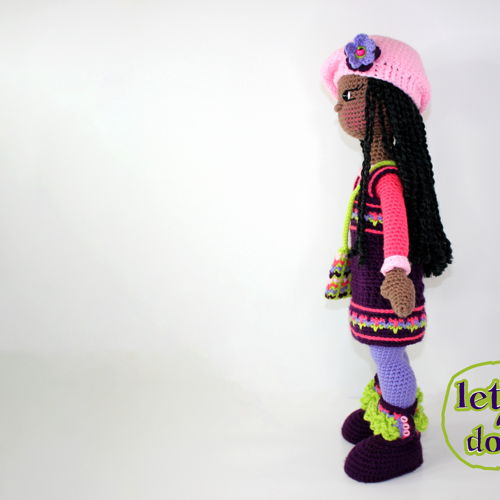 Brenda Large Crochet Doll Pattern, Amigurumi, 21"/ 53 cm Tall