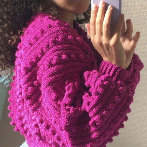 Crochet Bobble Cardigan Pattern