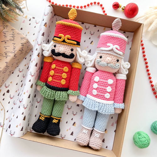 Crochet Christmas Nutcracker Pattern: Small and Large Size