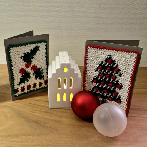Haakpatroon kerstkaarten