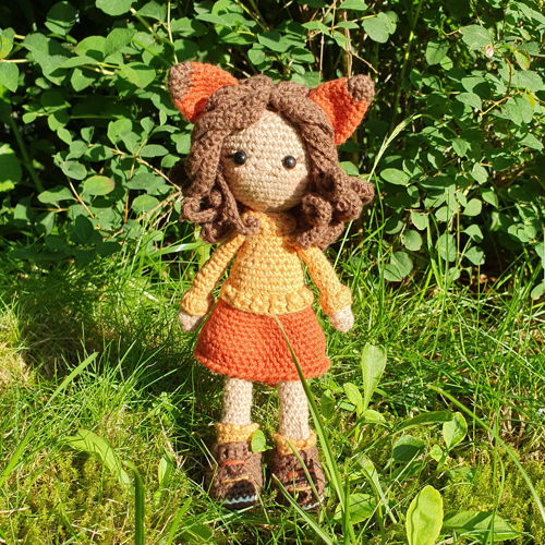 Vossenmeisje Viv - amigurumi