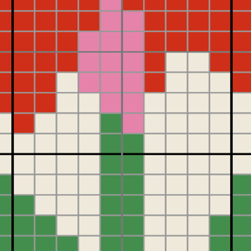 Haakpatroon pannenlappen met bloem