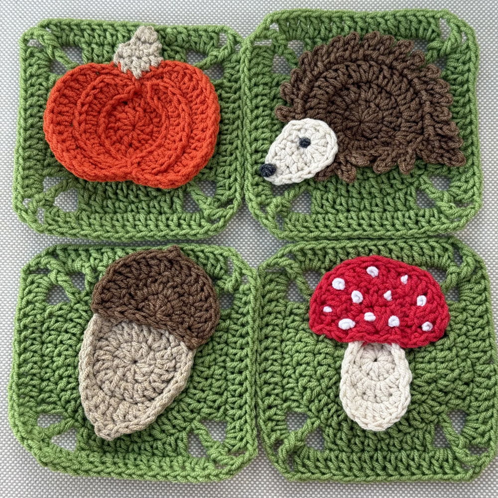 Autumn in the Woods: Crochet Granny Squares
