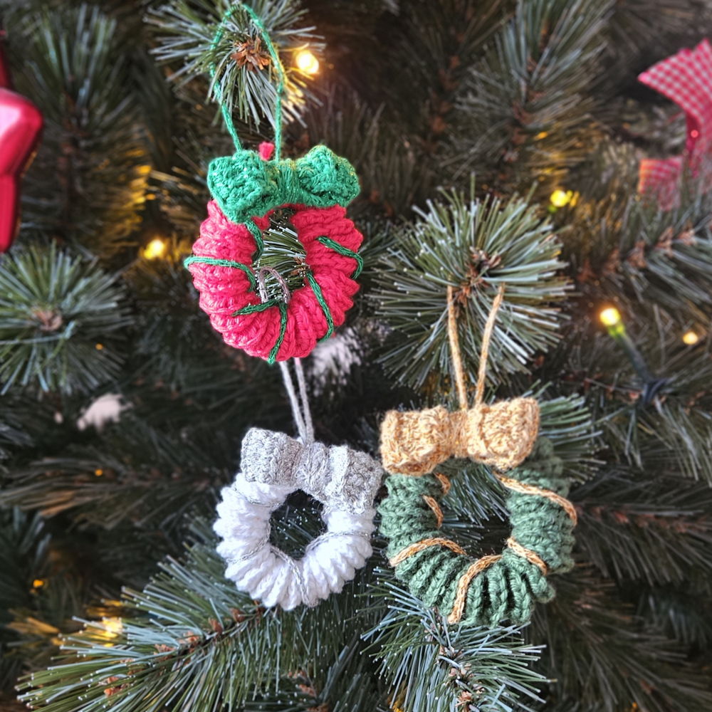 Kerstkransje-amigurumi kerstdecoratie