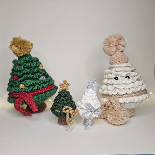 Mini kerstboom - amigurumi kerstdecoratie
