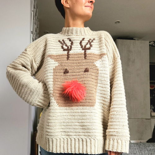 The Rudolph Sweater - crochet pattern