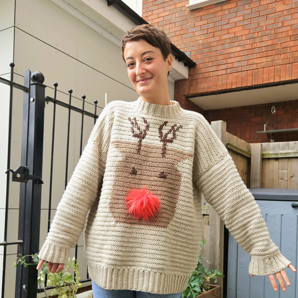 The Rudolph Sweater - crochet pattern