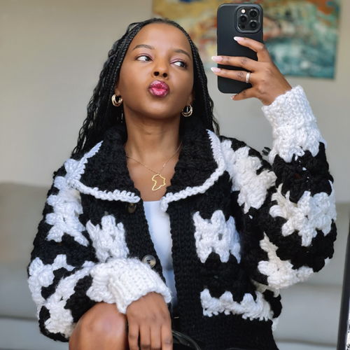 Crochet Chunky Cardigan Pattern - XS - 5X