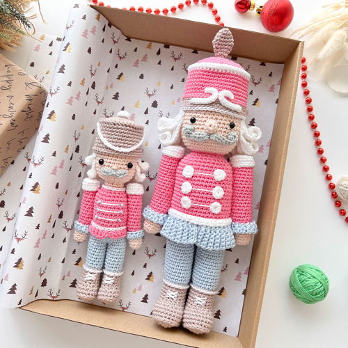 Crochet Christmas Nutcracker Pattern: Small and Large Size