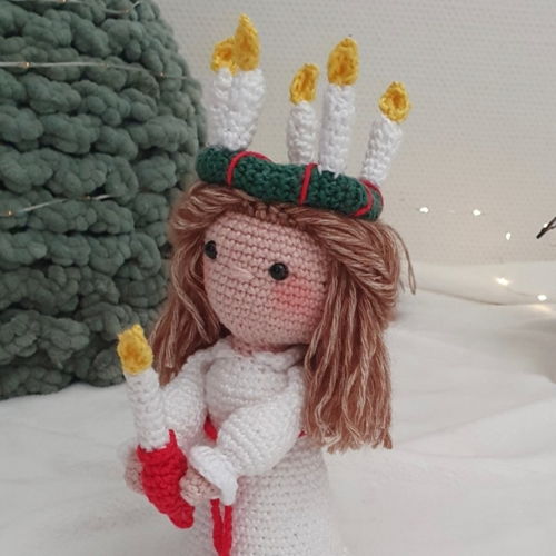 Lucia - amigurumi kerst deco