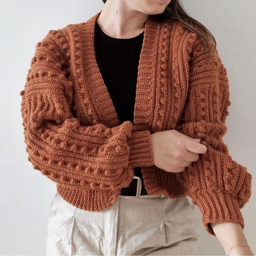 Crochet Bobble Cardigan Pattern