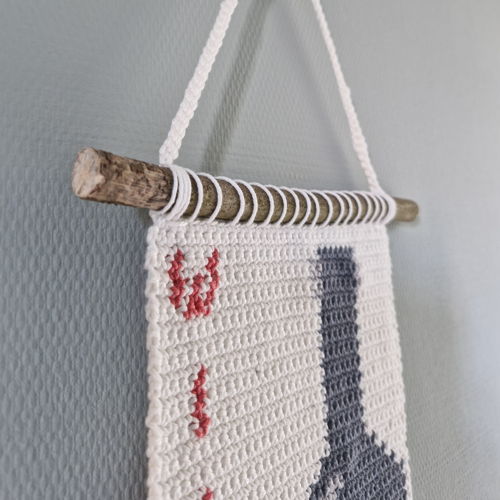 Haakpatroon wandhanger Wijn