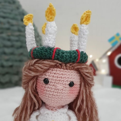 Lucia - amigurumi kerst deco
