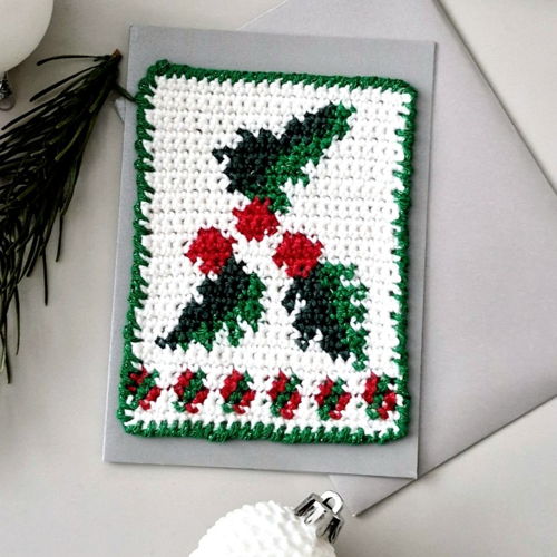 Haakpatroon kerstkaarten