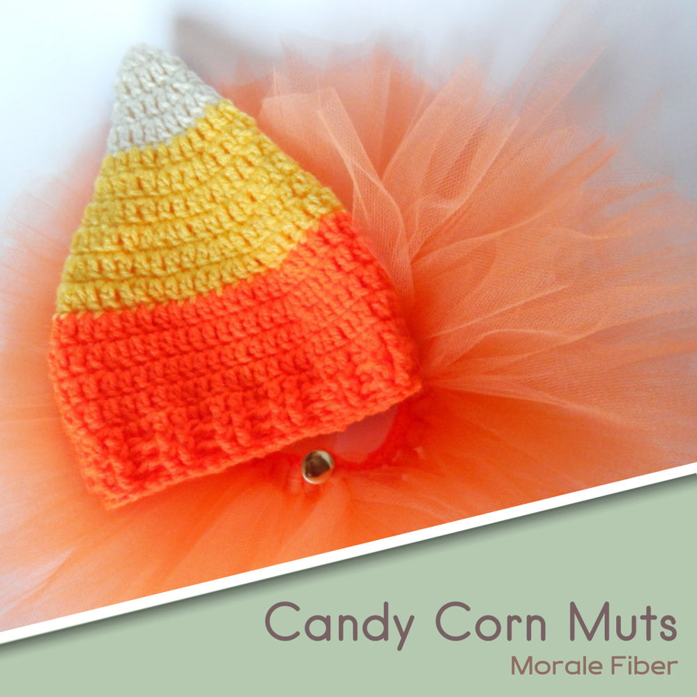 Candy Corn Babymütze - Morale Fiber