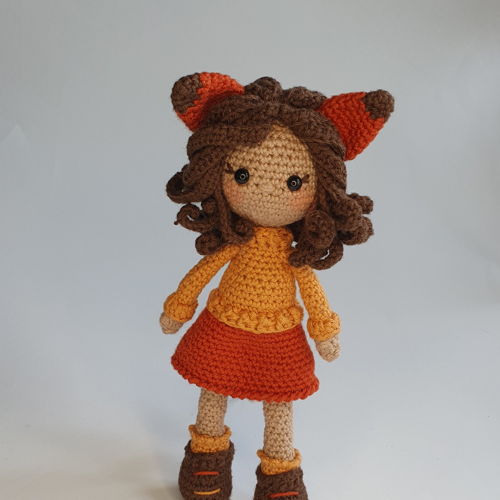 Vossenmeisje Viv - amigurumi