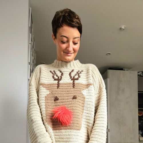The Rudolph Sweater - crochet pattern