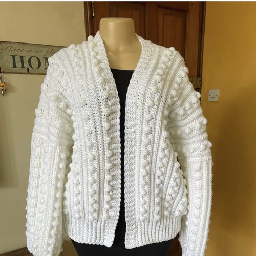 Crochet Bobble Cardigan Pattern