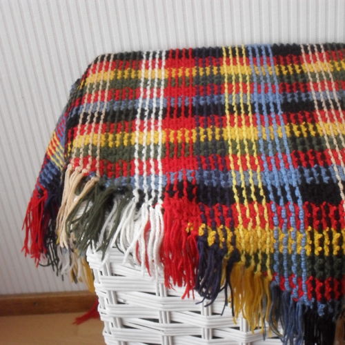 Vintage tartan shawl