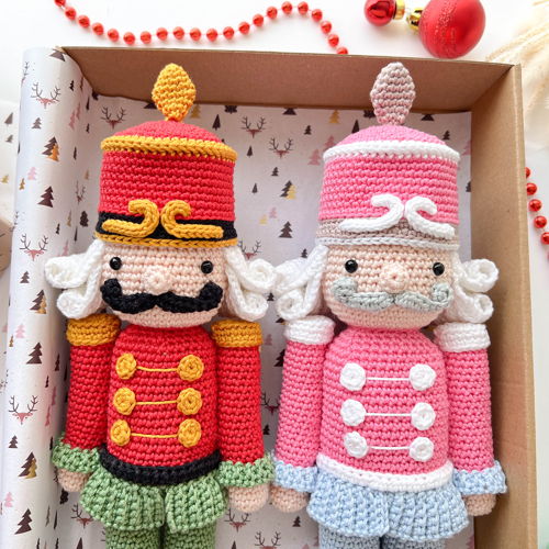 Crochet Christmas Nutcracker Pattern: Small and Large Size