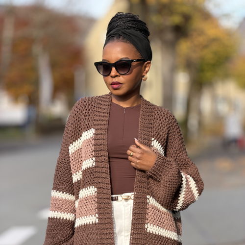 Elizabeth Cardigan Crochet Pattern | Oversized, Easy | Made To measure | PDF