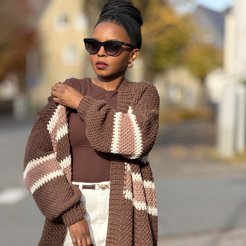 Elizabeth Cardigan Crochet Pattern | Oversized, Easy | Made To measure | PDF