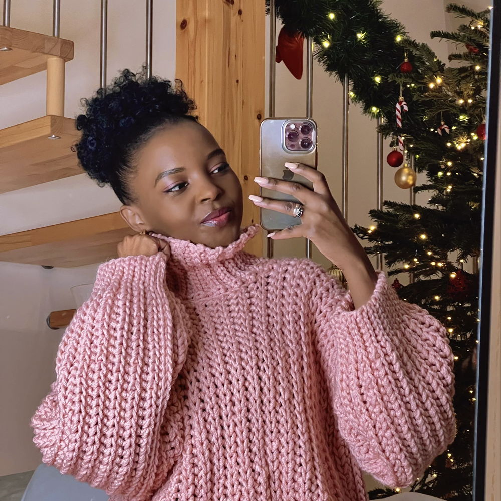 Gemakkelijk gehaakte geribbelde dikke trui