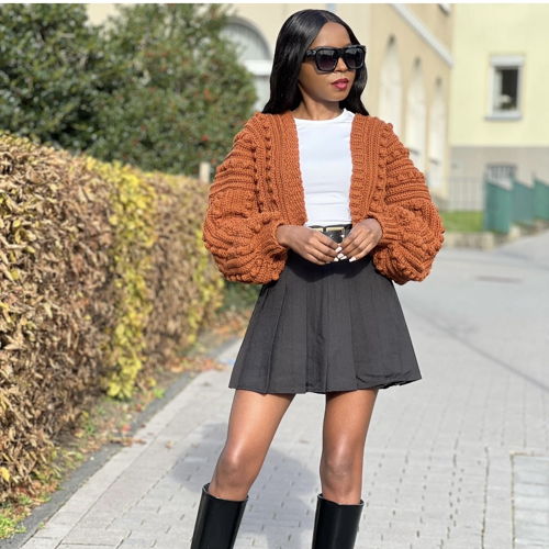 Crochet Bobble Cardigan Pattern