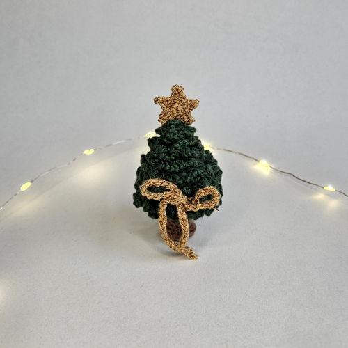 Mini kerstboom - amigurumi kerstdecoratie