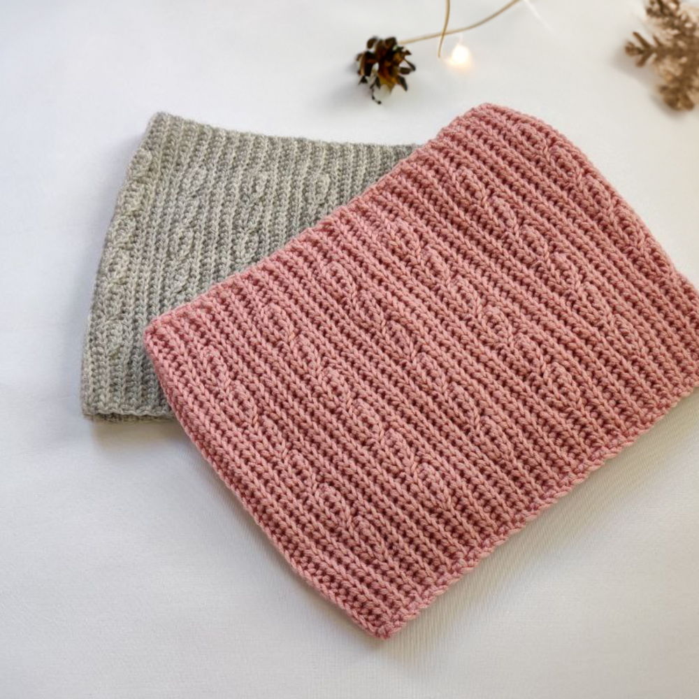 PDF Crochet Pattern / Cable Neck Warmer