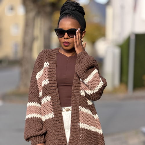 Elizabeth Cardigan Crochet Pattern | Oversized, Easy | Made To measure | PDF