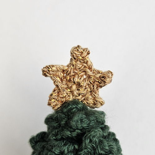 Mini kerstboom - amigurumi kerstdecoratie
