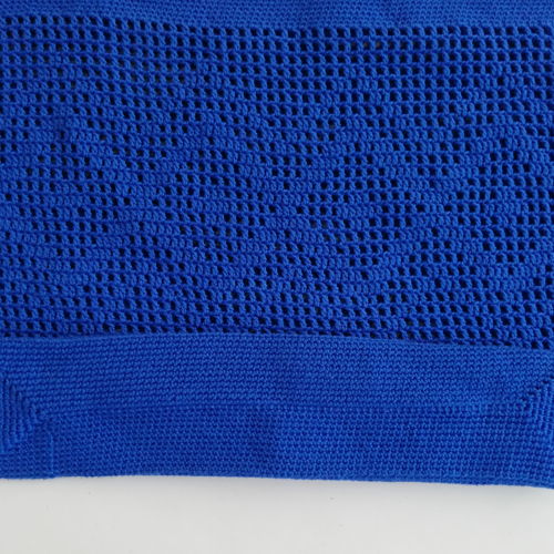 Blue Mesh Tote Bag