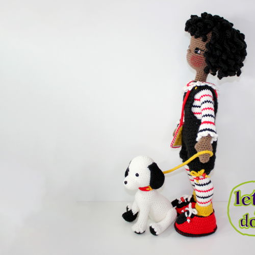 Bianca and Beau XLarge Crochet Doll Pattern, Amigurumi. 24"/61cm Tall