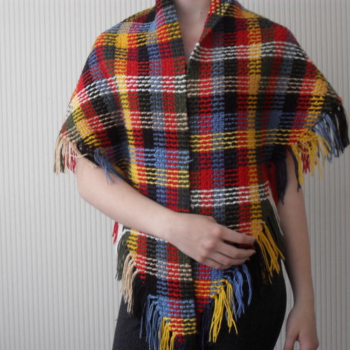 Vintage tartan shawl