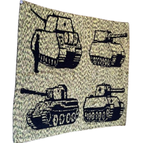 Evan’s Tank – Reversible Double Knit Throw Pattern – Charted Blanket